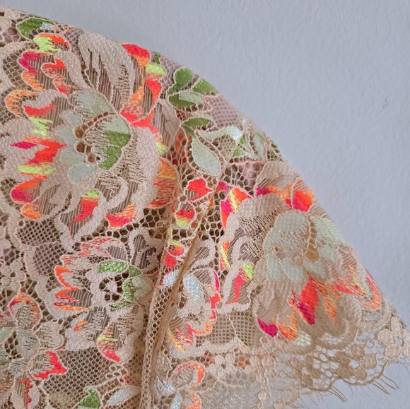 💐Intimately Free/Free People Neon Lace Top - Picture 2 of 7